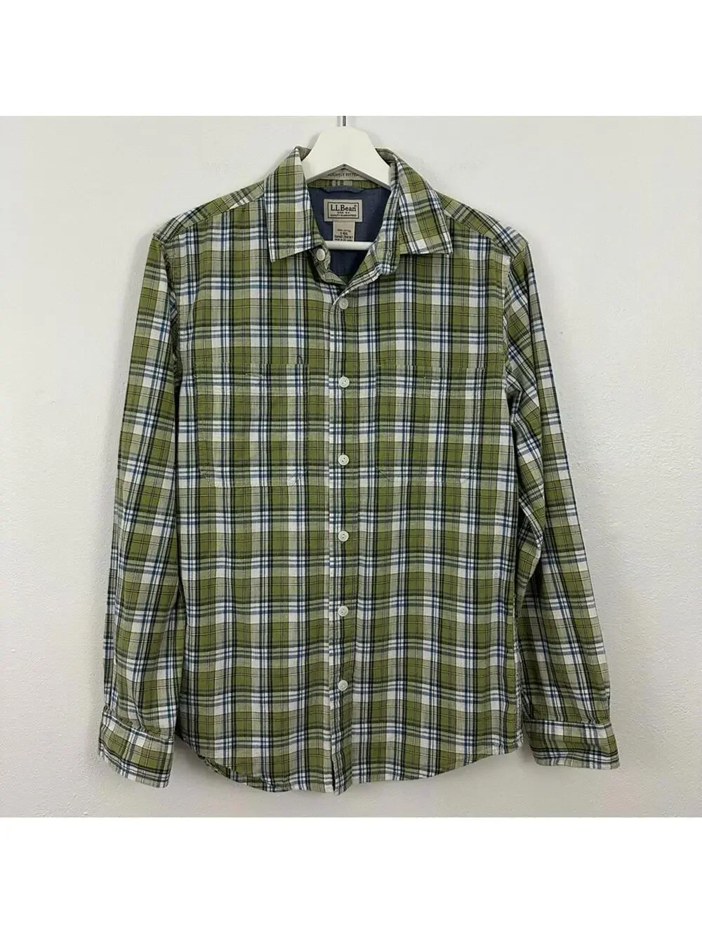 L.L. Bean Men's Plaid Long Sleeve Shirt Size S-Reg ...